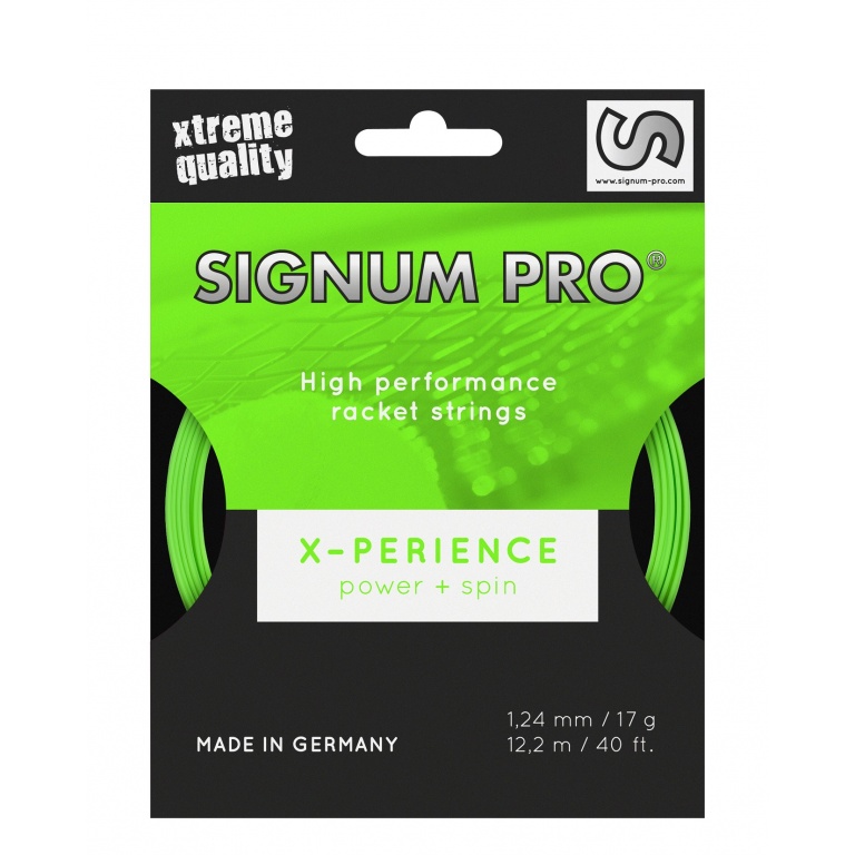Signum Pro Tennis String X-Perience (Durability+Spin) green 12m Set